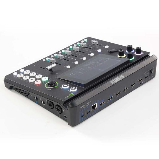 RGBlink Mini-mx, Professional Video Mixer Switcher 4K Multi-Cam Video Switcher with 5.5-inch Display Production Solution for Live Streaming and Gaming, Podcasting, Music Production, Content Creation