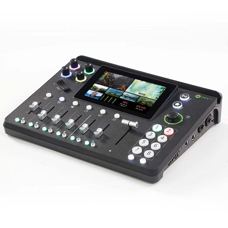 RGBlink Mini-mx, Professional Video Mixer Switcher 4K Multi-Cam Video Switcher with 5.5-inch Display Production Solution for Live Streaming and Gaming, Podcasting, Music Production, Content Creation
