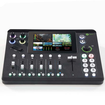 RGBlink Mini-mx, Professional Video Mixer Switcher 4K Multi-Cam Video Switcher with 5.5-inch Display Production Solution for Live Streaming and Gaming, Podcasting, Music Production, Content Creation